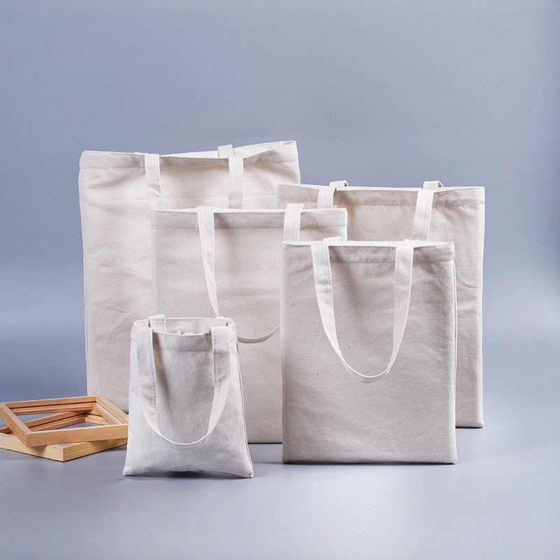 Custom Logo Oversize Women Large Weekend Canvas Cotton Shopping Tote Bag student fashion handbag